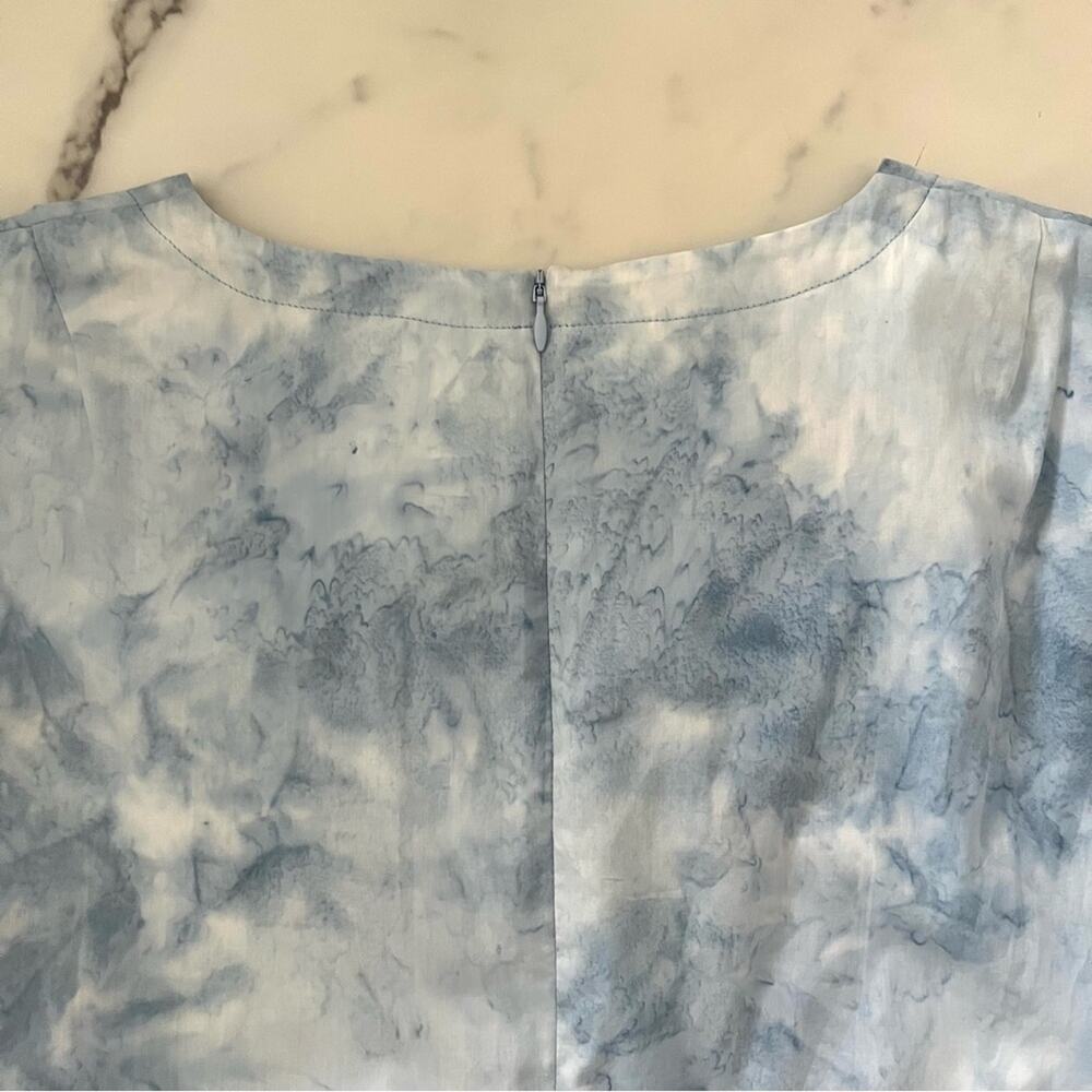 Sara Campbell Cotton midi Dress Blue TieDye size 8 Summer coastal Resort wear - Picture 8 of 9